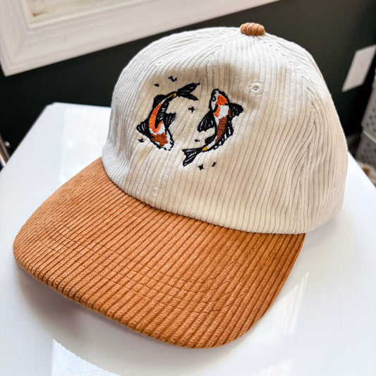 KOI FISH CORDUROY CAP
