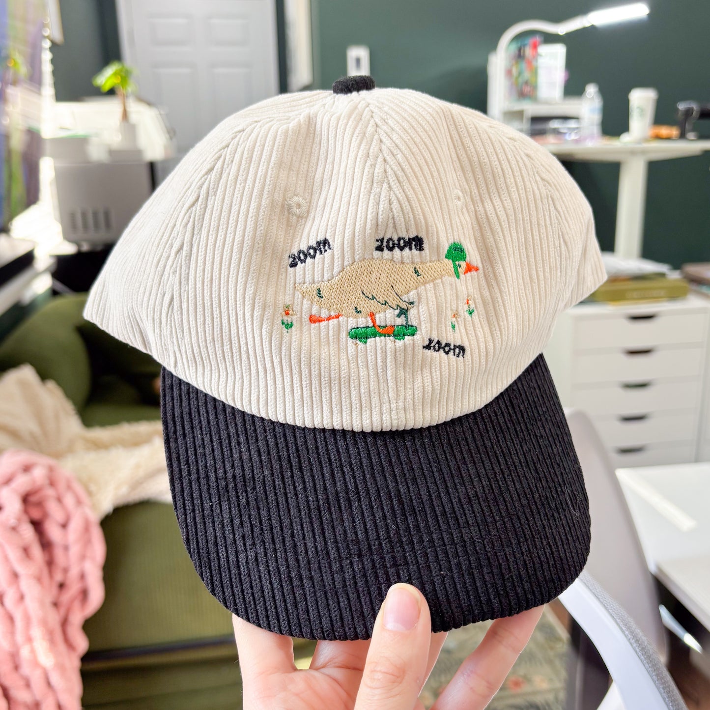ZOOM ZOOM SKATEBOARDING GOOSE CORDUROY CAP