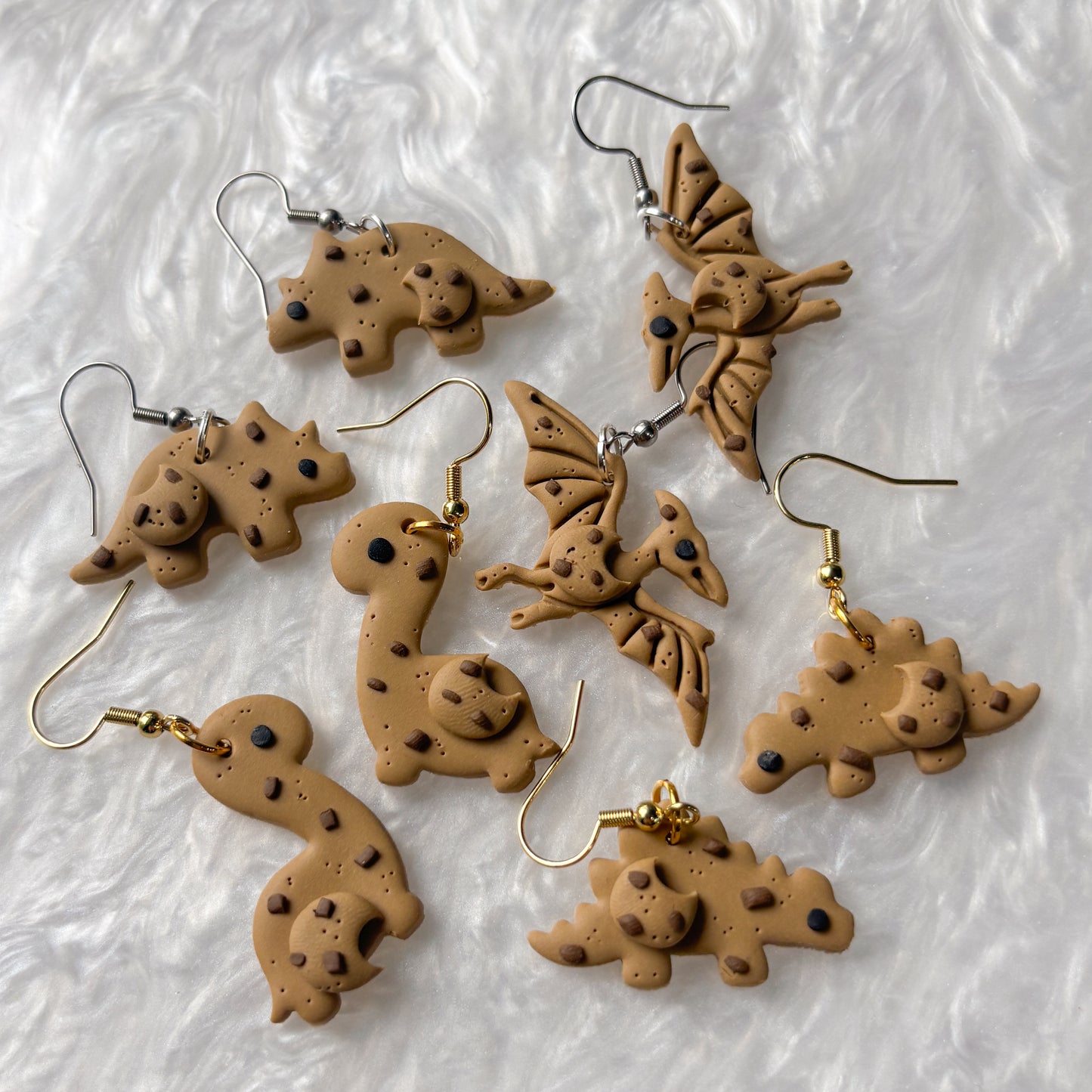 COOKIE DINO EARRINGS (BRONTO)
