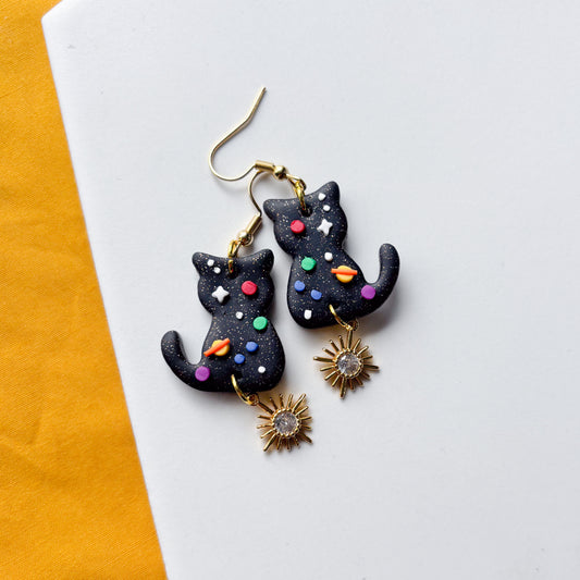 SPACE CAT EARRINGS