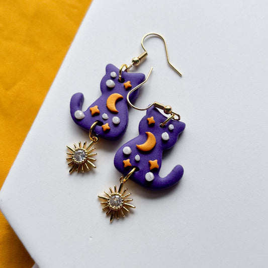 MAGIC & MOON CAT EARRINGS