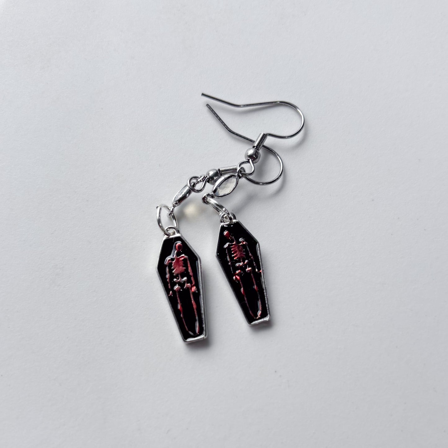 COFFIN CHARM EARRINGS