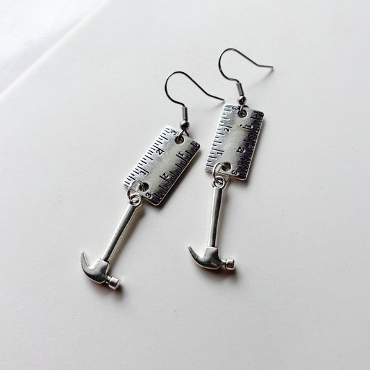 CONSTRUCTION/CRAFTING CHARM EARRINGS