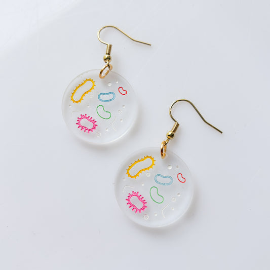 PETRI DISH ACRYLIC EARRINGS