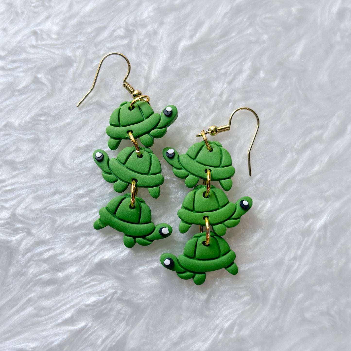 TURTLE BALLOON ANIMAL TRIO EARRINGS