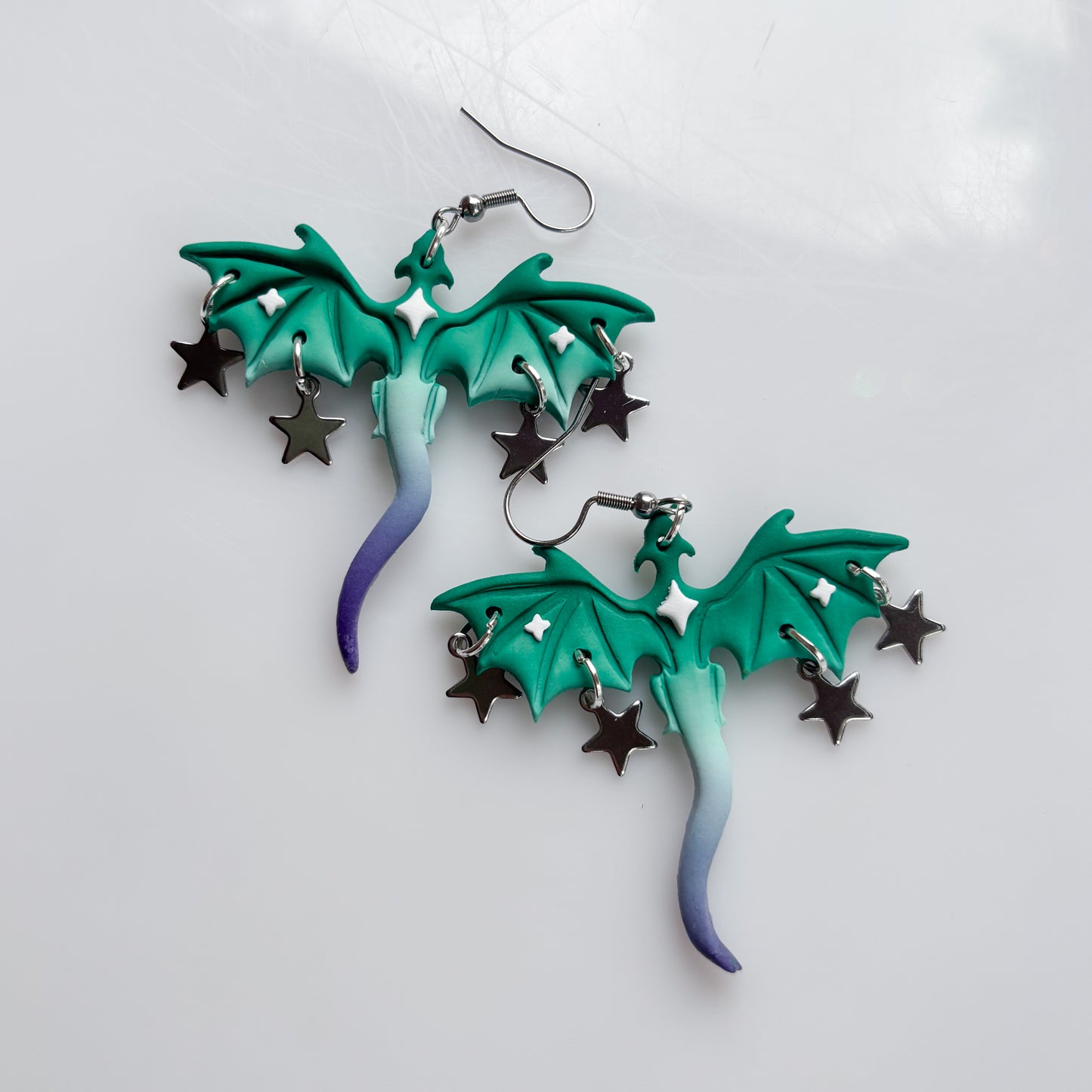 DRAGON EARRINGS (GAY/MLM FLAG)