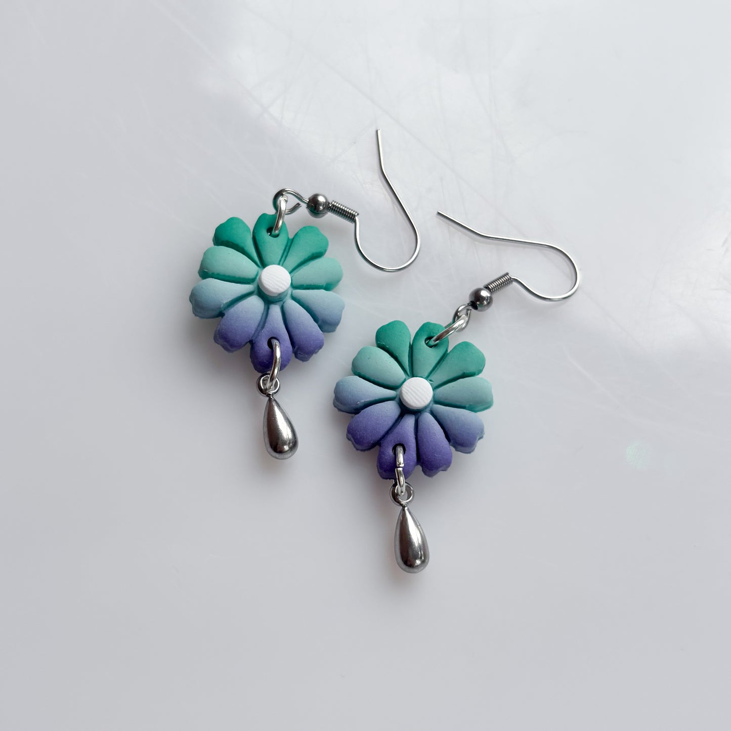 FLOWER EARRINGS (GAY/MLM FLAG)