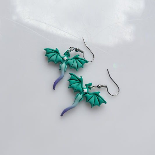 MINI DRAGON EARRINGS (GAY/MLM FLAG)