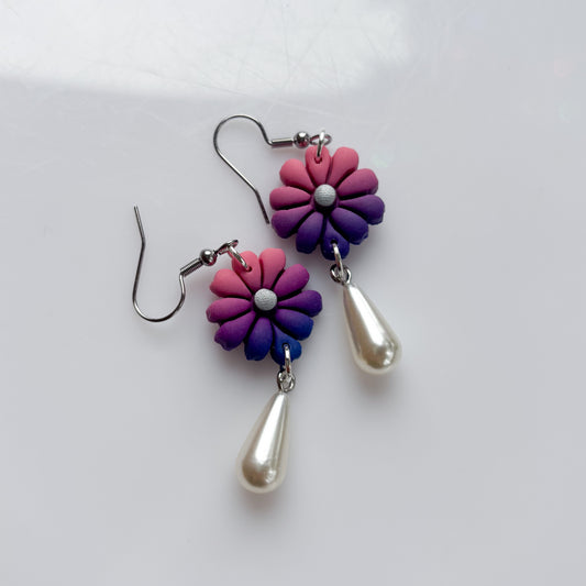 FLOWER EARRINGS (BI FLAG)