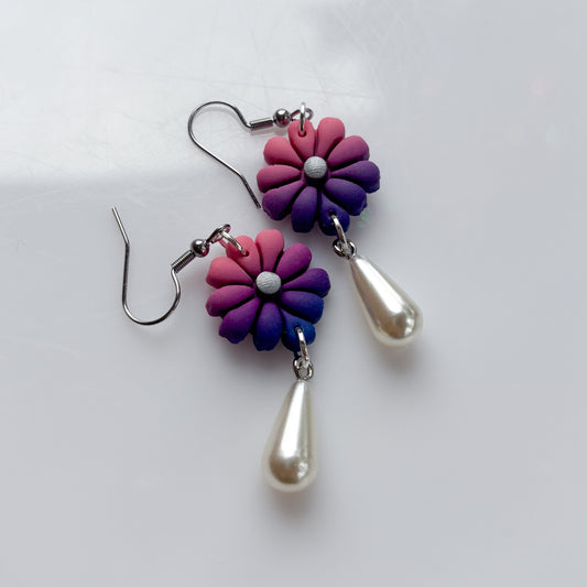 FLOWER EARRINGS (BI FLAG)