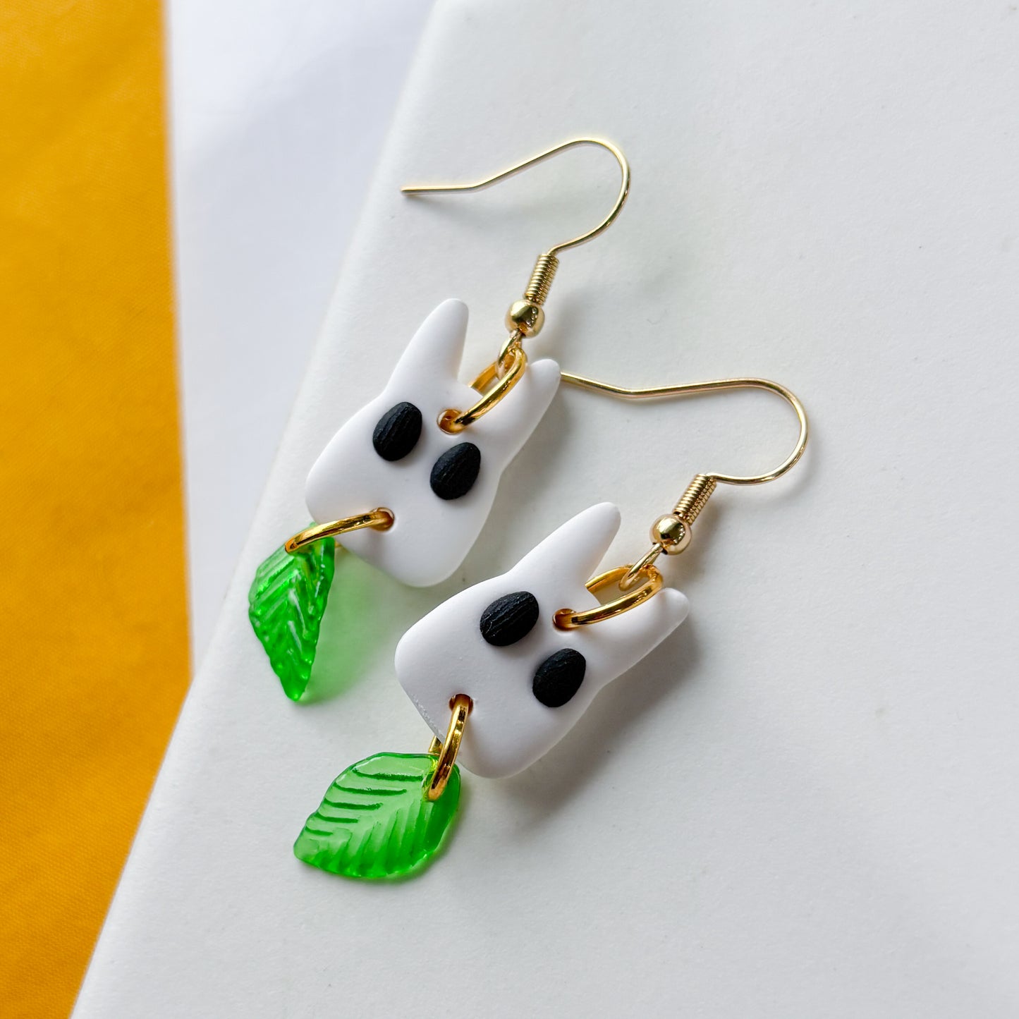 WHITE TOTORO EARRINGS
