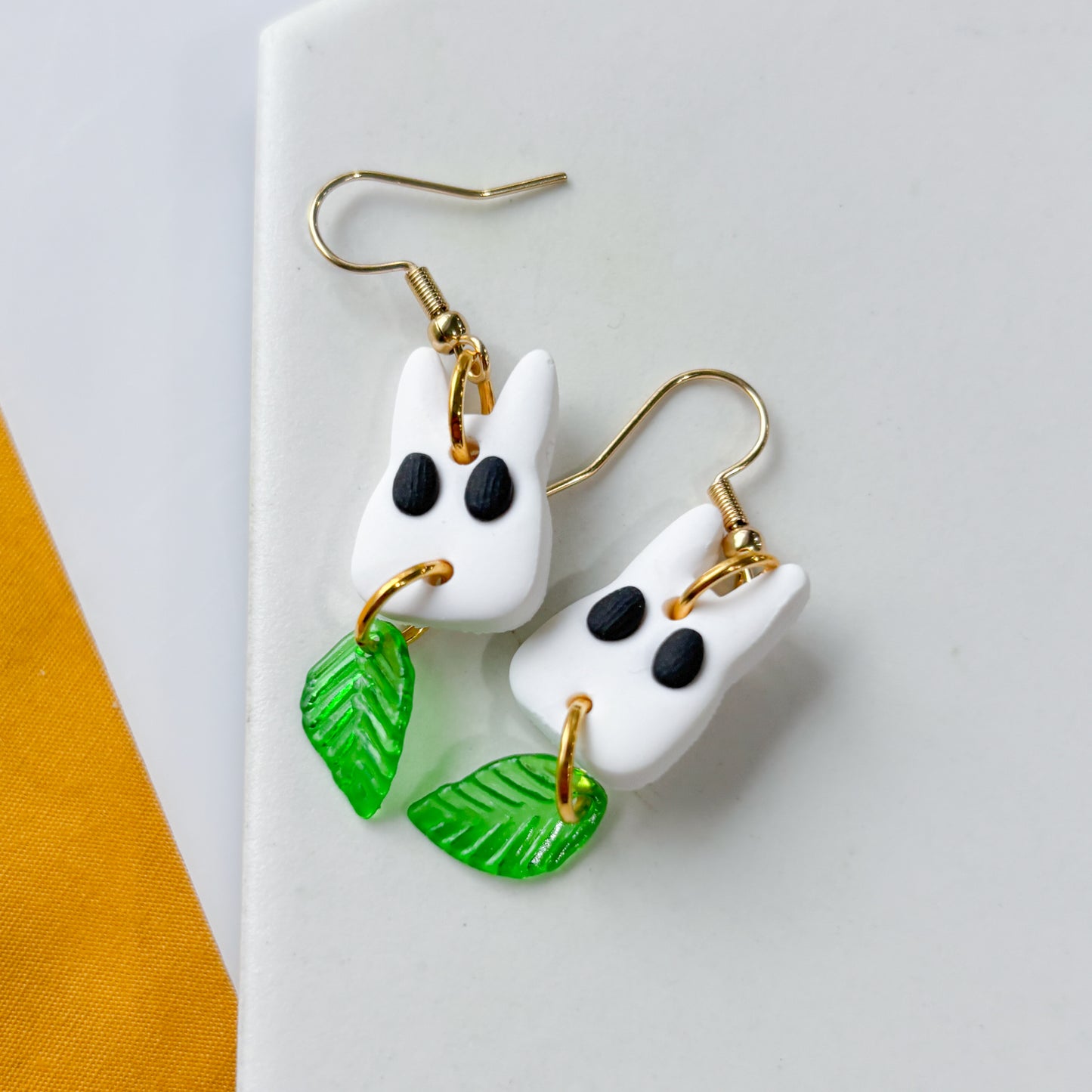 WHITE TOTORO EARRINGS