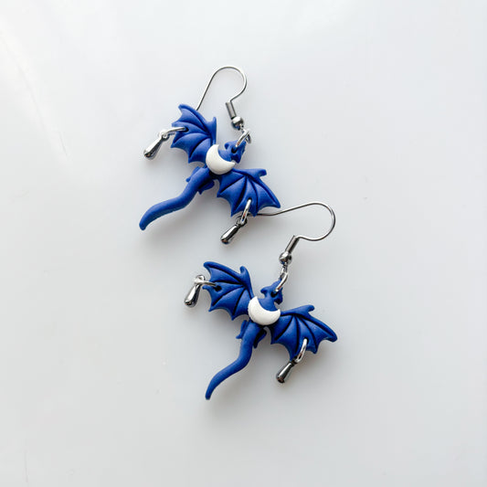 BLUE MOON MINI DRAGON EARRINGS