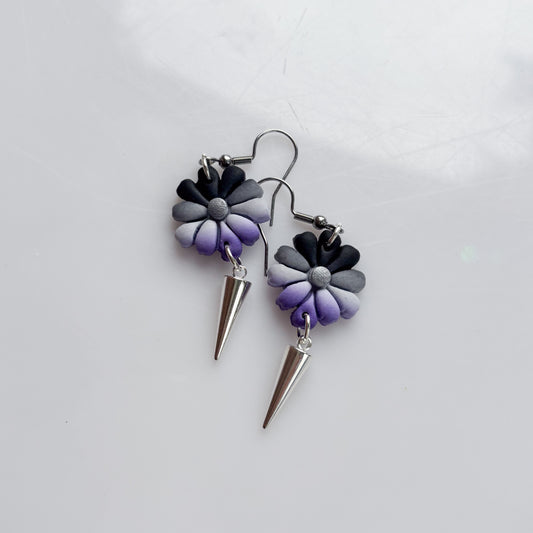 FLOWER EARRINGS (ACE FLAG)