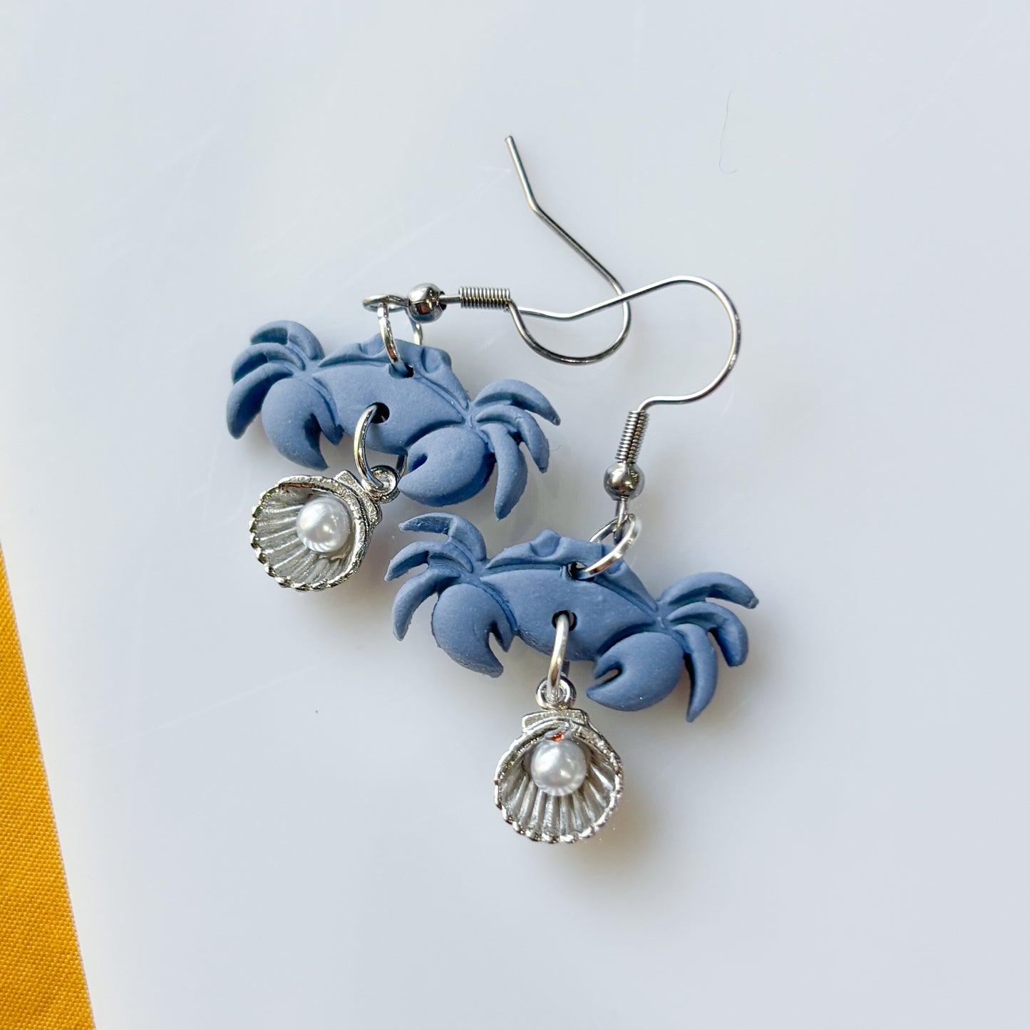 BLUE CRAB EARRINGS