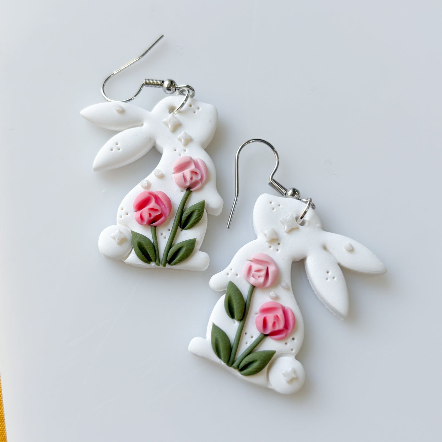 ROSE GARDEN RABBIT EARRINGS