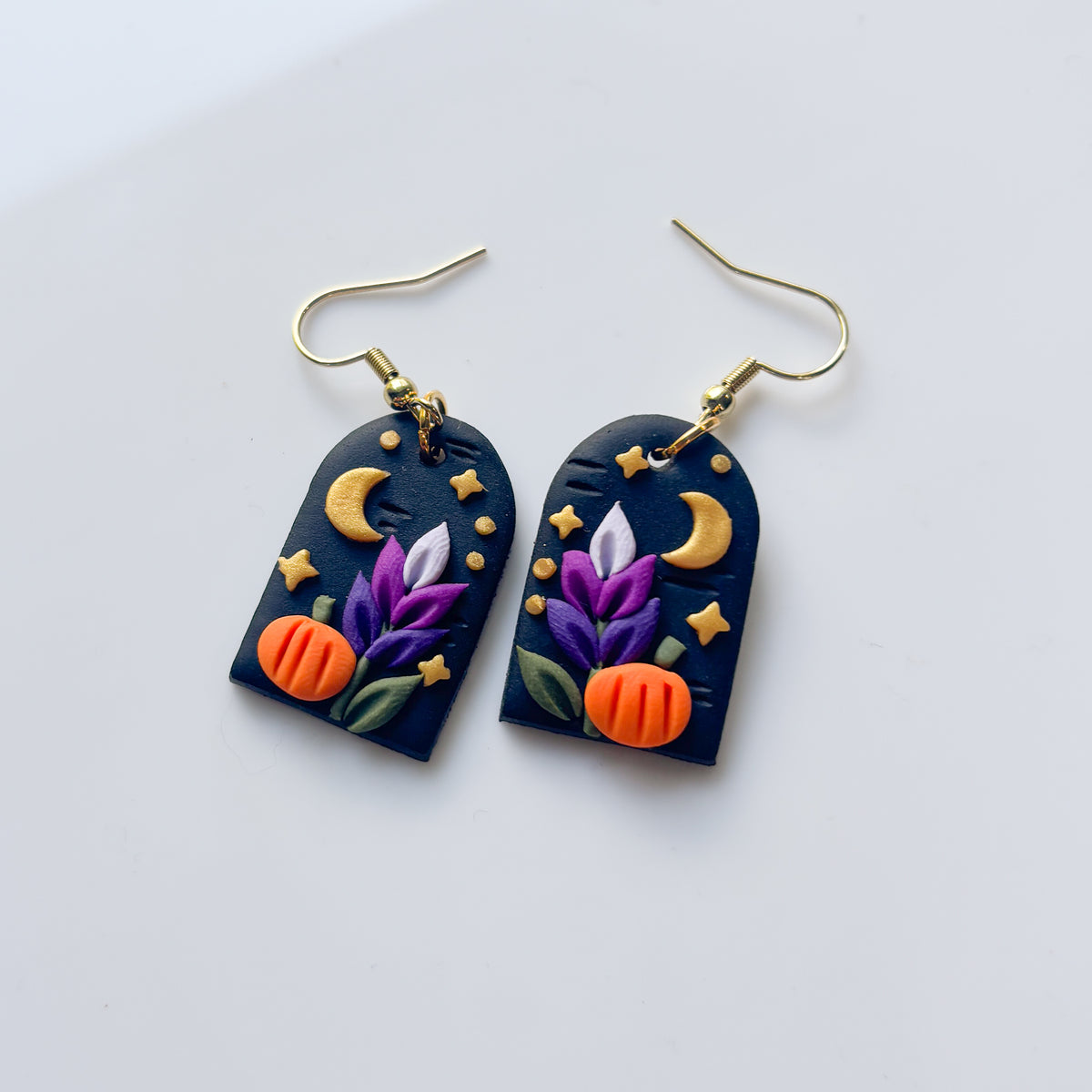 LAVENDER PUMPKIN PATCH EARRINGS