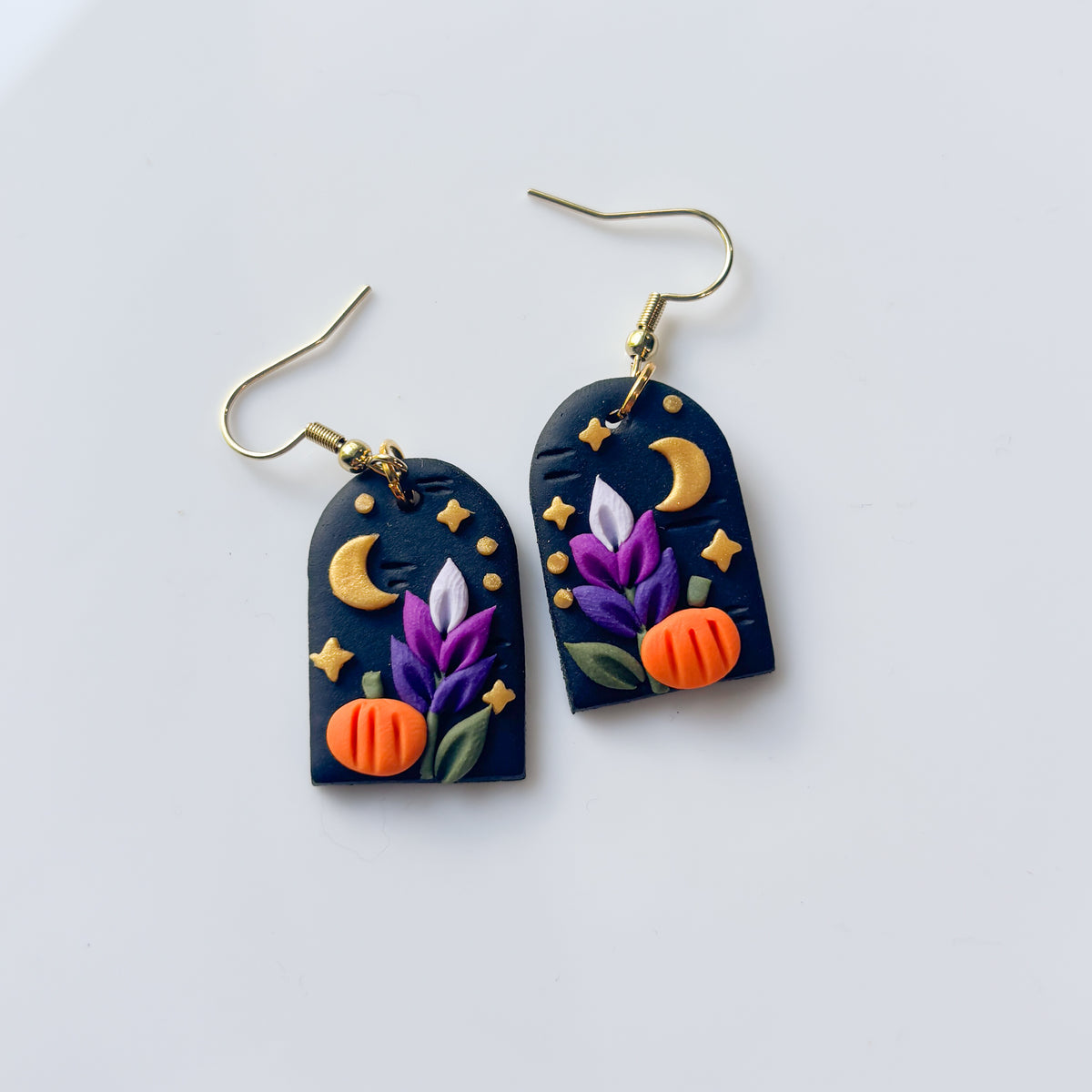 LAVENDER PUMPKIN PATCH EARRINGS