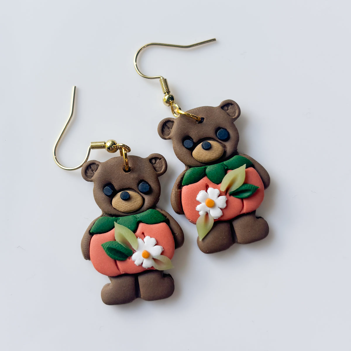 PUMPKIN BEAR EARRINGS
