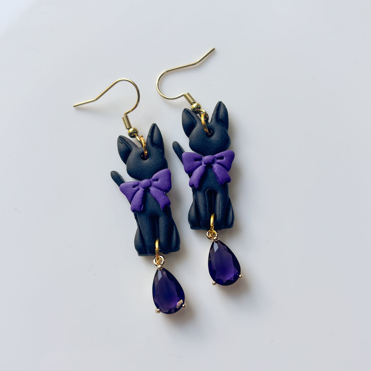 KIKI CAT PURPLE EARRINGS