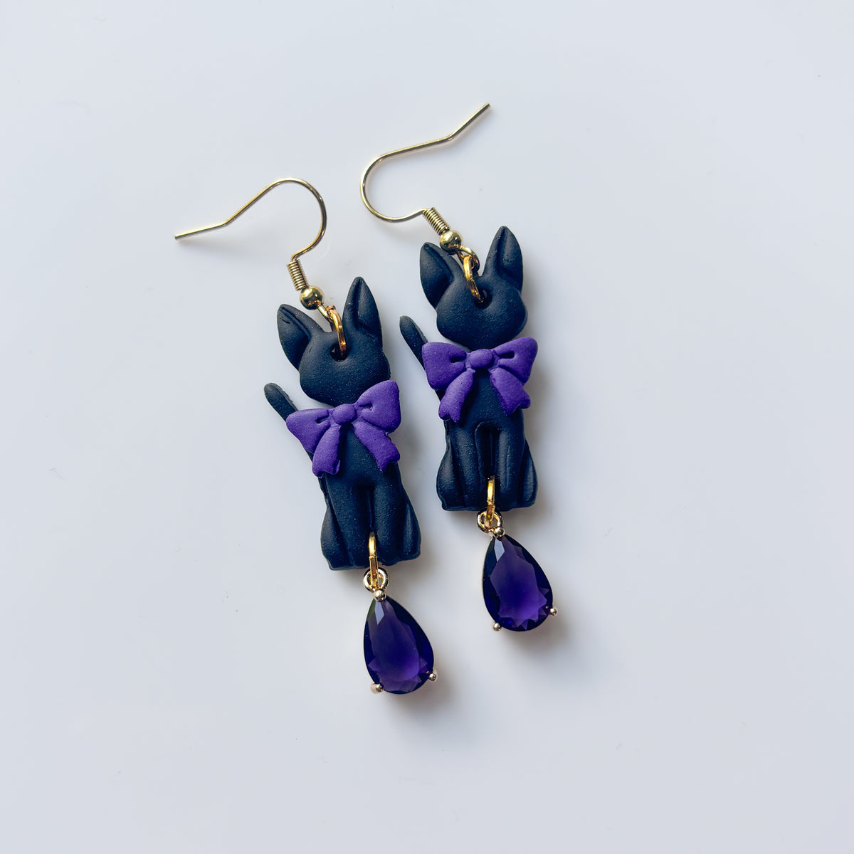 KIKI CAT PURPLE EARRINGS