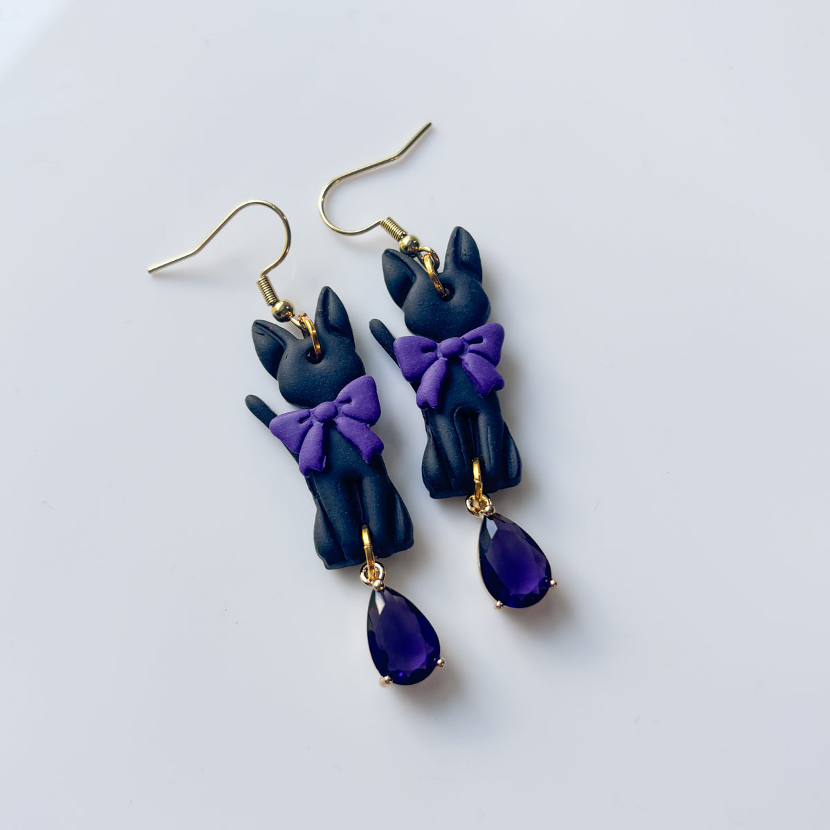 KIKI CAT PURPLE EARRINGS