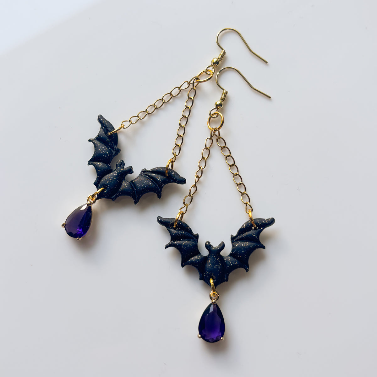 HANGING BAT EARRINGS