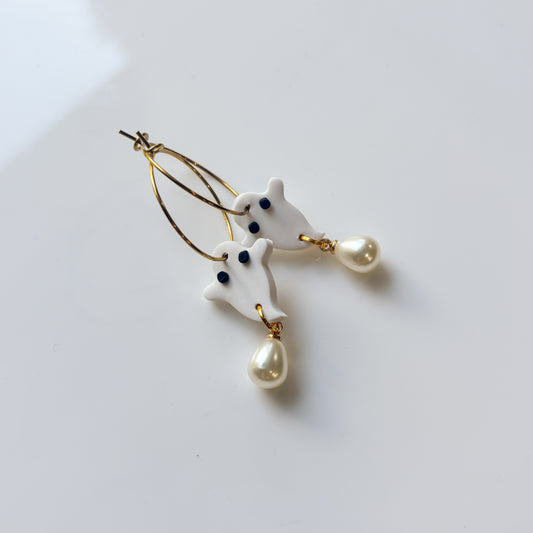 GHOST HOOP EARRINGS