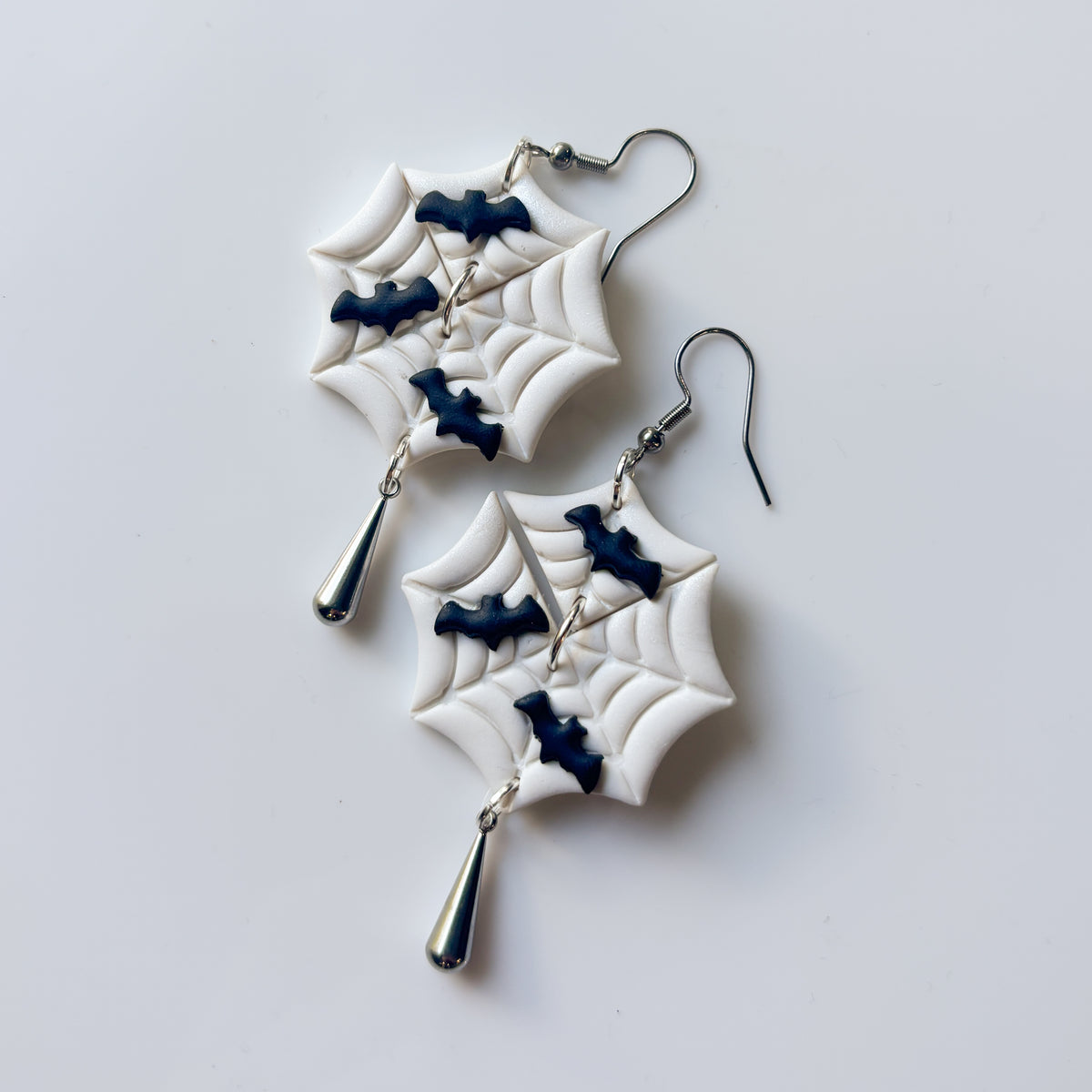 SPIDERWEB DROP EARRINGS
