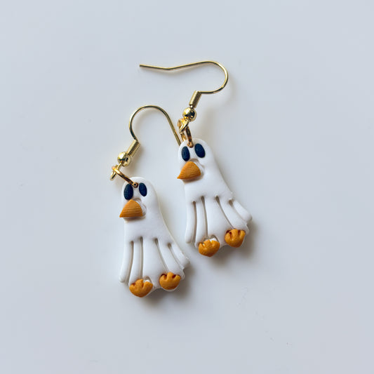 DUCK GHOST EARRINGS