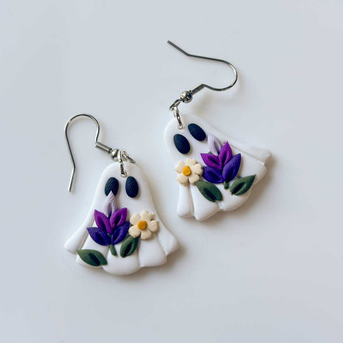 LAVENDER GHOST EARRINGS