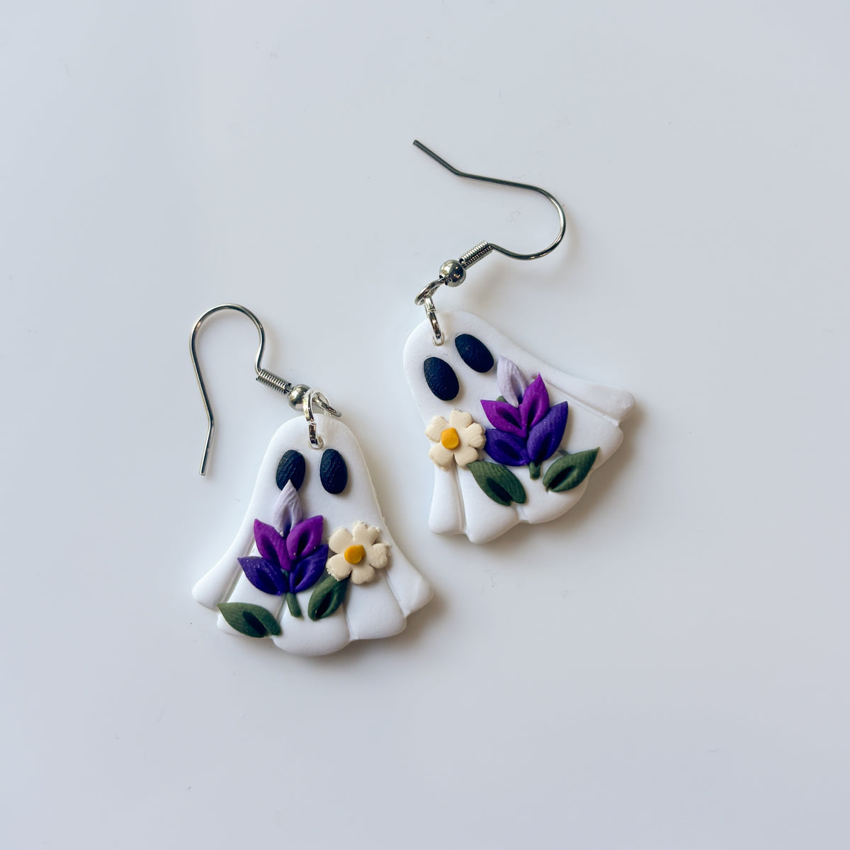 LAVENDER GHOST EARRINGS