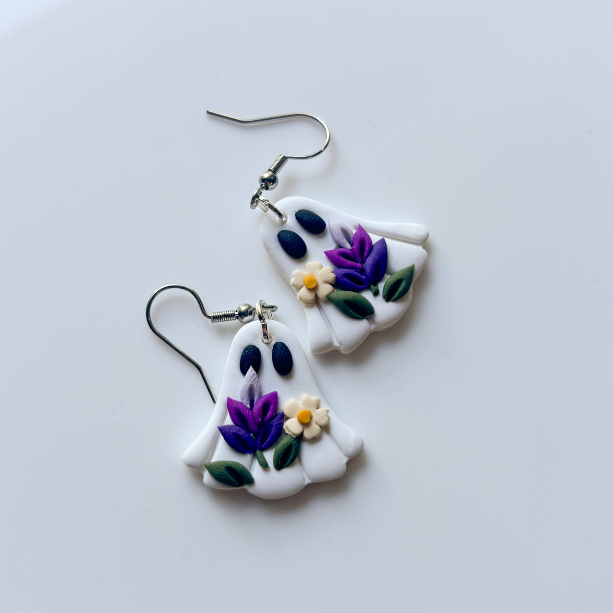LAVENDER GHOST EARRINGS