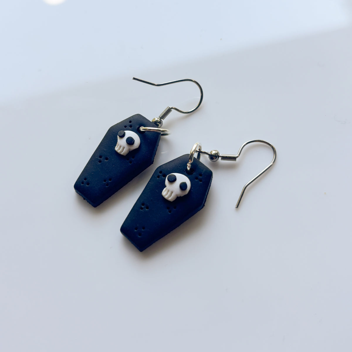 SKULL COFFIN EARRINGS