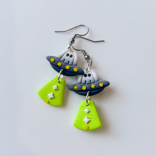 GHOST UFO EARRINGS