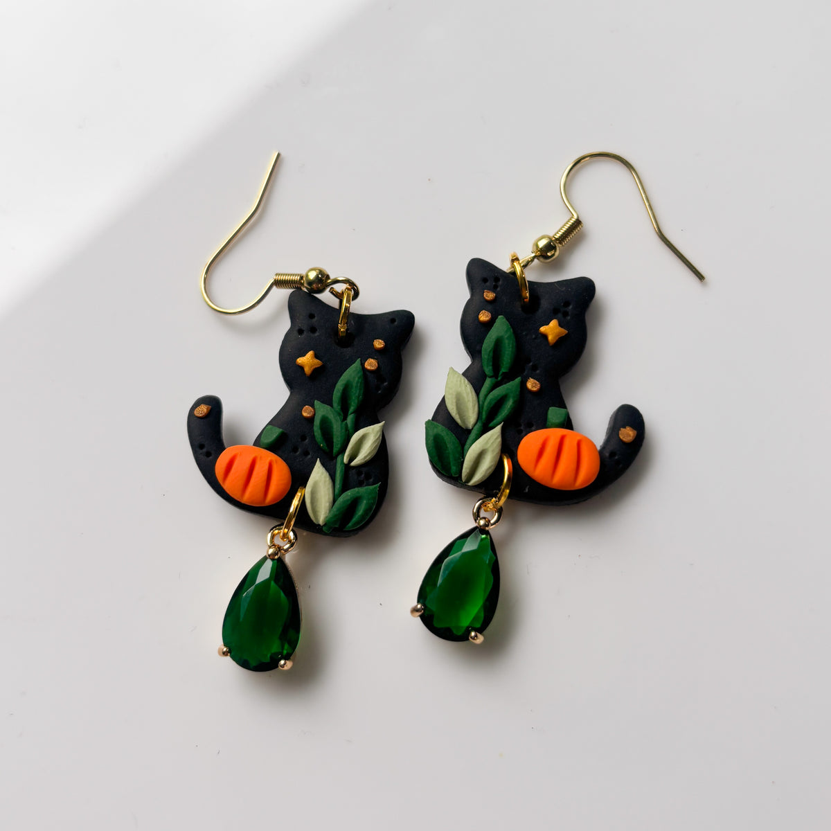 PUMPKIN PATCH CAT EARRINGS