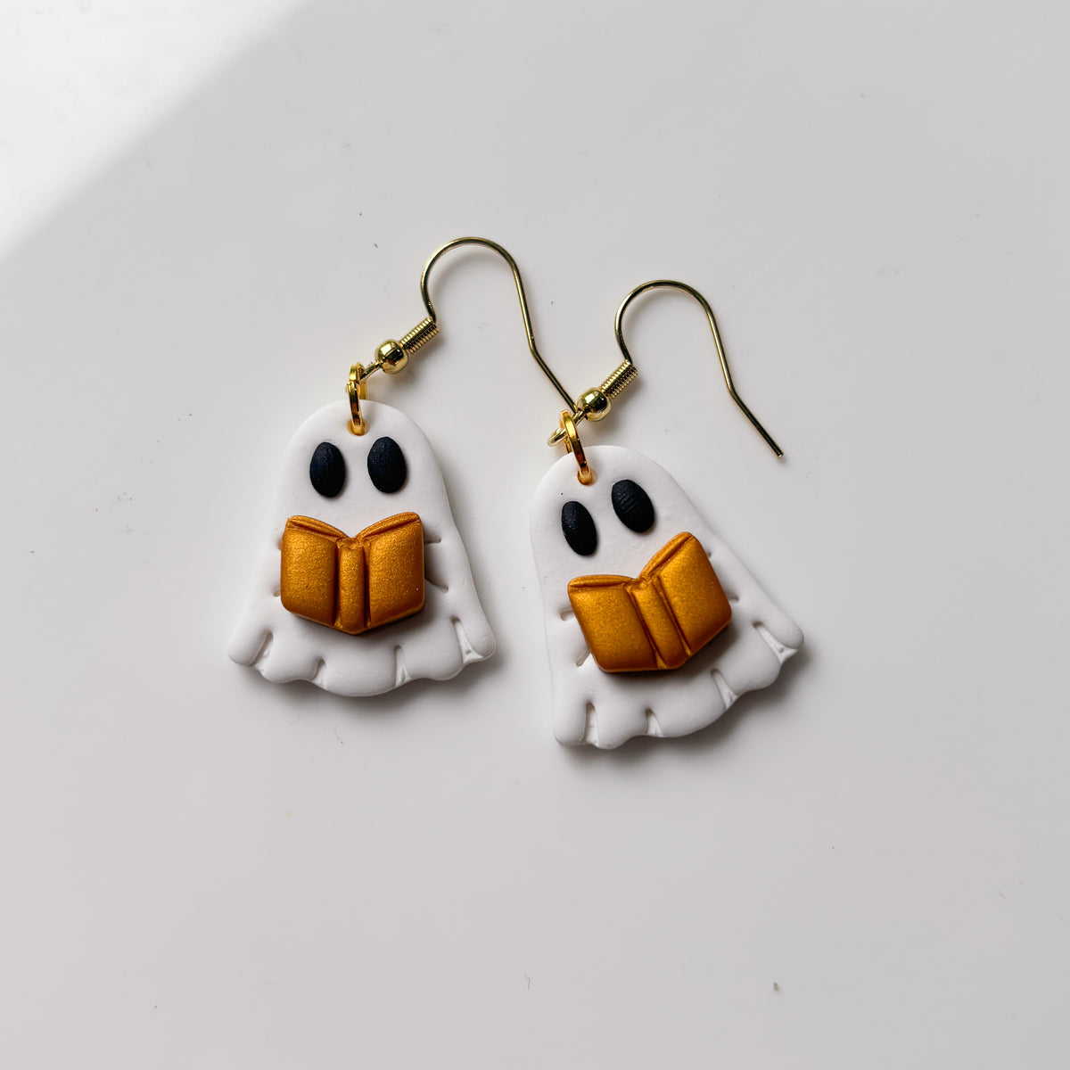 BOOK GHOST EARRINGS