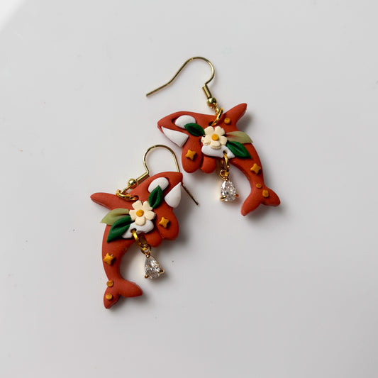 FALL ORCA EARRINGS
