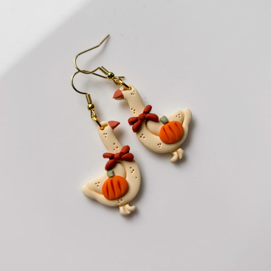 PUMPKIN GEESE EARRINGS