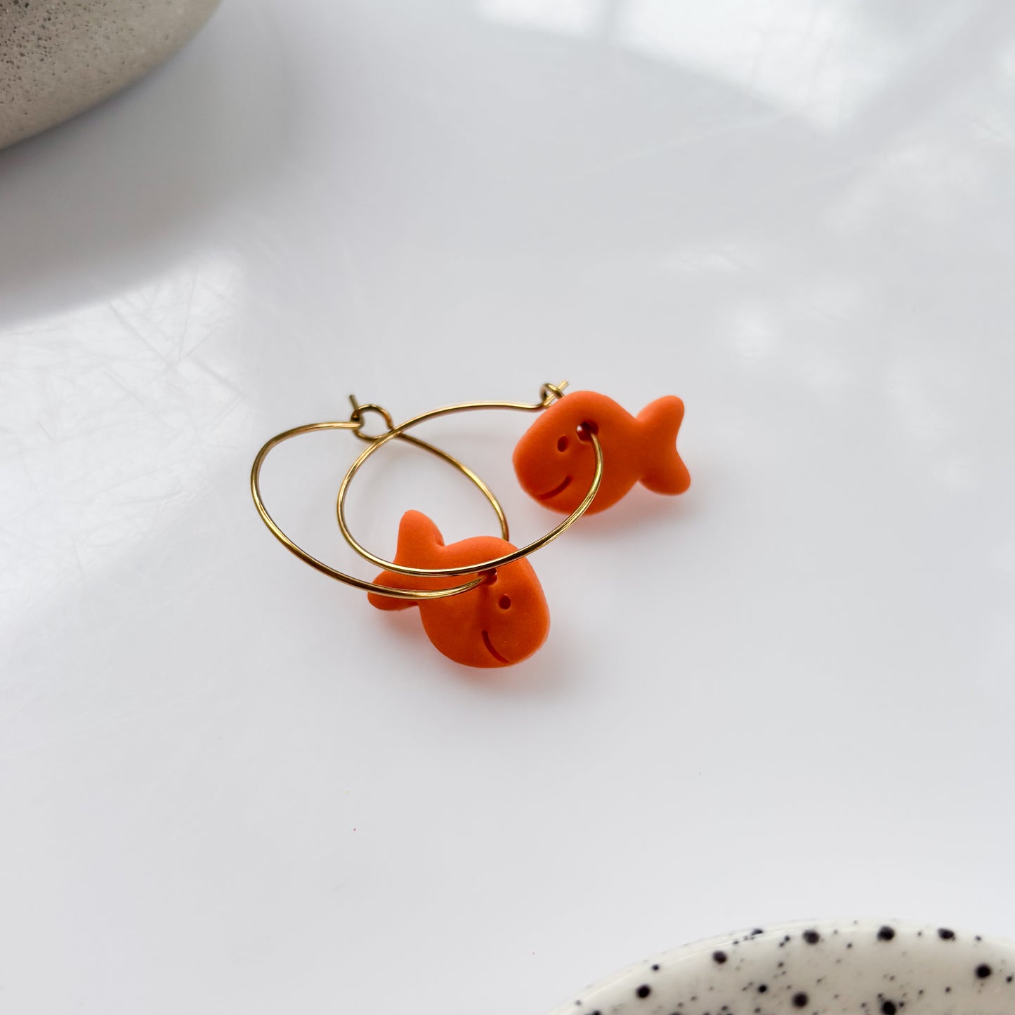 GOLDFISH HOOP EARRINGS