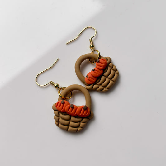 PUMPKIN BASKET EARRINGS