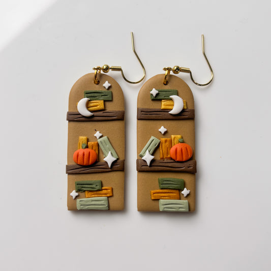 FALL BOOKSHELF EARRINGS