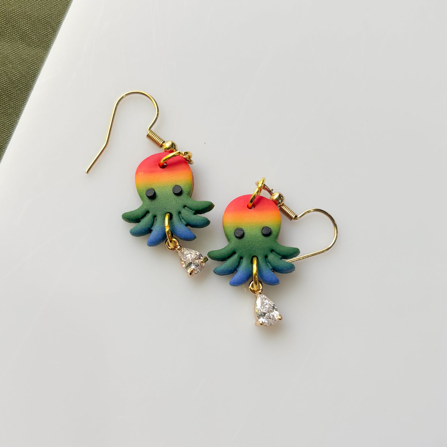 RAINBOW OCTOPUS EARRINGS