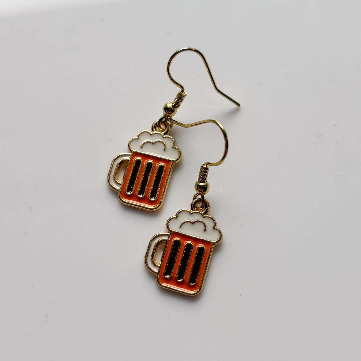 LITTLE BEER MUG CHARM EARRINGS