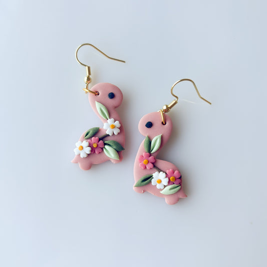 SAKURA DINO EARRINGS (BRONTO)