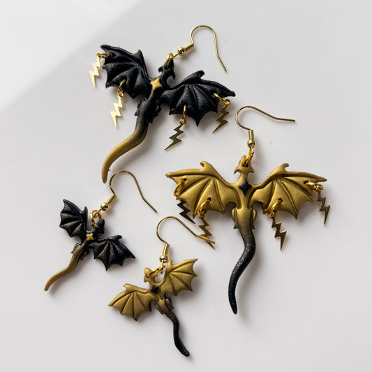 BRONZE & BLACK LIGHTNING DRAGONS