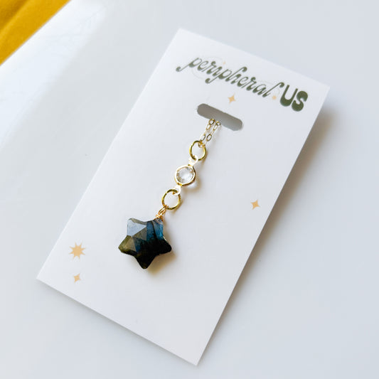 DARK STAR CHARM NECKLACE