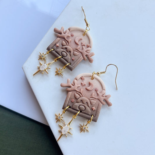 REINDEER OMBRE EARRINGS