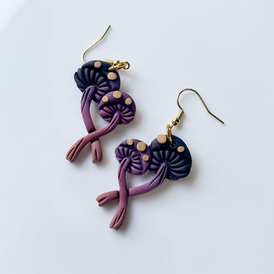 HALLOWEEN MUSHROOM EARRINGS