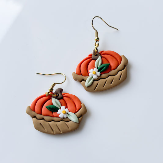 HALF BAKED PUMPKIN PIE EARRINGS